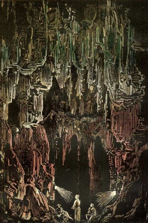 Journey to the Center of the Earth – Édouard Riou Crystal Cavern, 1864