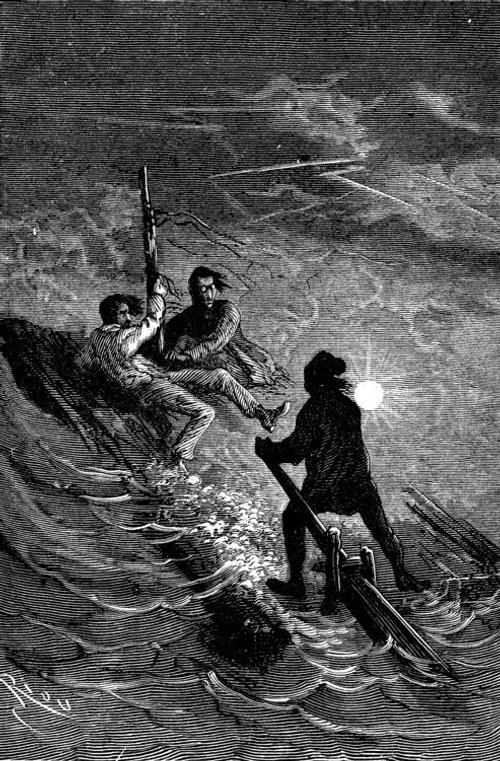 Édouard Riou's Nocturnal Sea Battle — Journey to the Center of the Earth