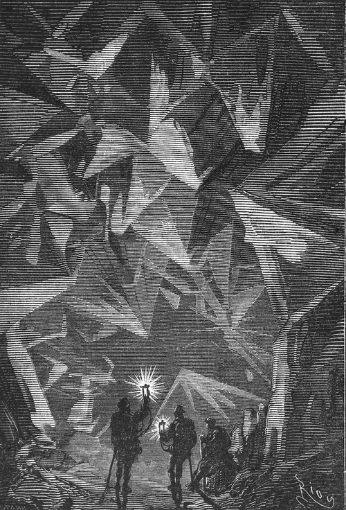 Édouard Riou's Crystal Cave Explorers – Journey to the Center of the Earth