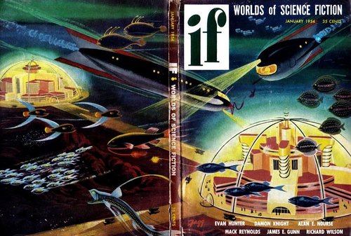 IF Worlds of Science Fiction January 1954 Underwater City Cover