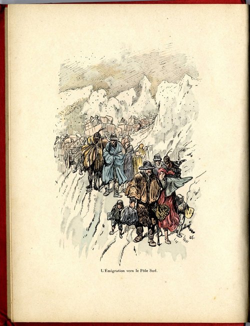Mass Migration to the South Pole — Robida's Sans Dessus Dessous, 1889
