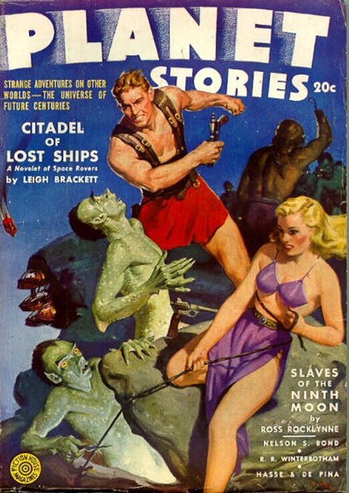 Planet Stories 'Citadel of Lost Ships' Cover – Leigh Brackett, 1943