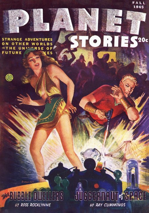Planet Stories Fall 1945 – Bubble Dwellers Cover by Parkhurst