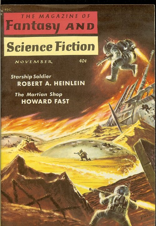 Ed Emshwiller's Mobile Infantry Combat, F&SF November 1959 – Starship Soldier