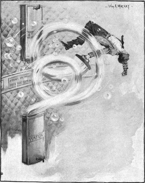 Wm. A. MacKay Zero-Gravity Water Vortex Interior Scene, Pulp Era