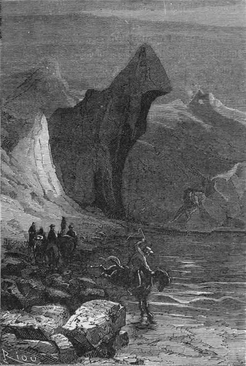 Édouard Riou's Lost World: Explorers at Prehistoric Inland Sea, Jules Verne 1864