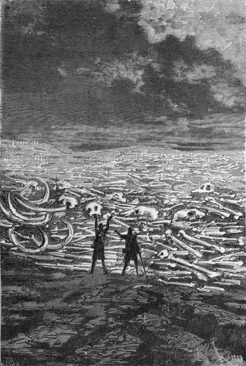 Édouard Riou's Bone Graveyard — Journey to the Center of the Earth, 1864