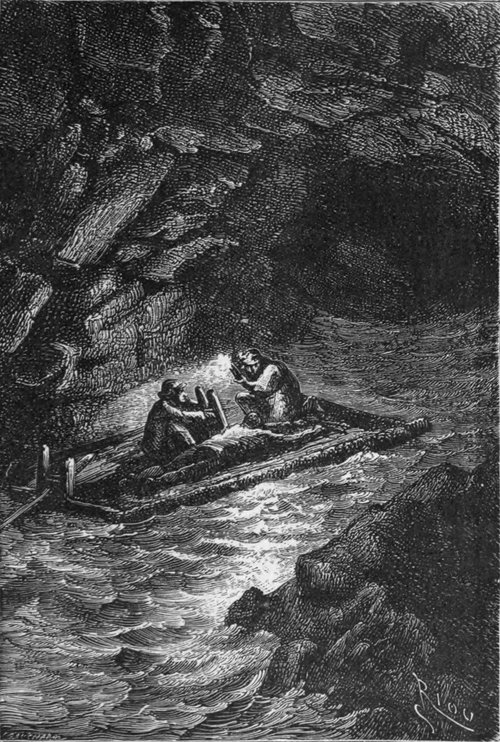 Jules Verne's Raft on Subterranean Sea – Journey to the Center of the Earth