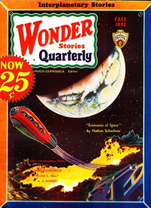 Frank R. Paul's Crescent Moon Spaceship, Wonder Stories Quarterly Fall 1932