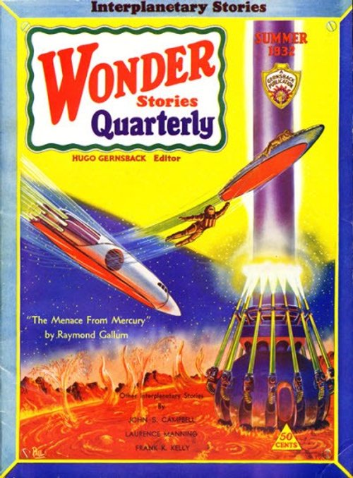 Wonder Stories Quarterly Summer 1932 – Menace From Mercury Cover