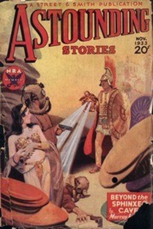 Astounding Stories Nov 1933 – Greek Warrior Confronts Ancient Egyptian Scene
