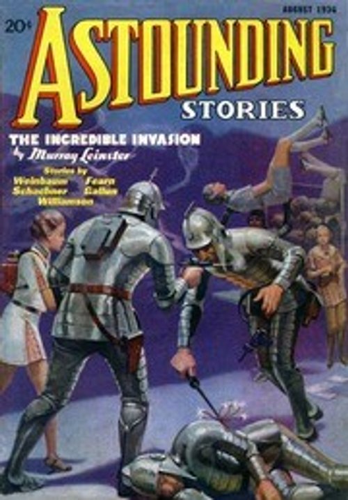 Astounding Stories 'The Incredible Invasion' Cover, August 1936