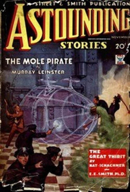 Astounding Stories 'The Mole Pirate' Cover – Murray Leinster, Nov 1934