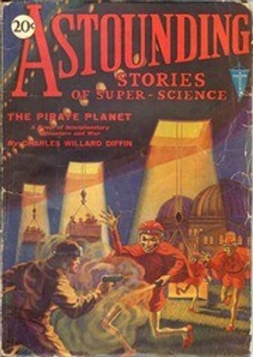 Astounding Stories 'The Pirate Planet' Pulp Cover, c.1930