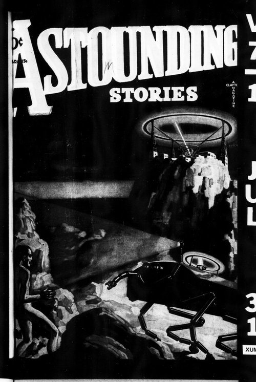 Astounding Stories July 1931 – Robot Scout Beam vs Cave Alien