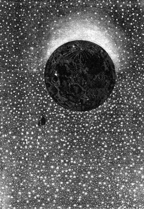 Édouard Riou's Dark Side of the Moon – Jules Verne 1870