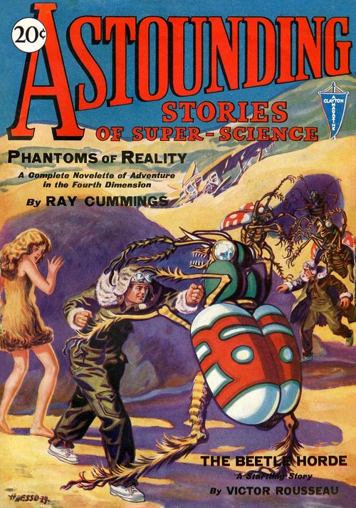 Beetle Horde Attack: Astounding Stories of Super-Science, Clayton 1930
