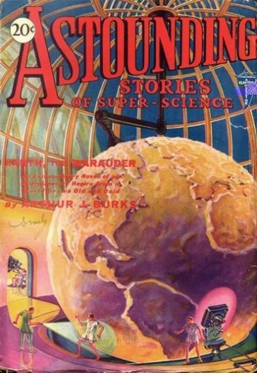 Astounding Stories 'Earth the Marauder' Cover, Arthur J. Burks, 1930