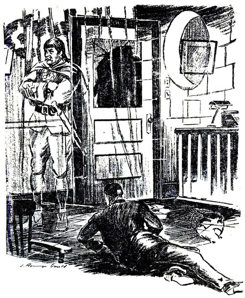 J. Hemming Could: Barbarian Warrior Invades Modern Apartment, 1940s Pulp