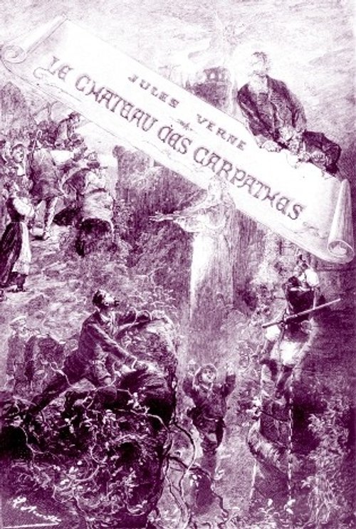 Jules Verne 'Le Château des Carpathes' Frontispiece, 1892 French Edition