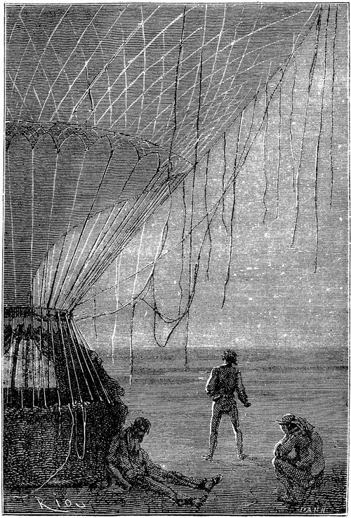 Balloon Crash Night Scene — Jules Verne's 'Five Weeks in a Balloon' 1863