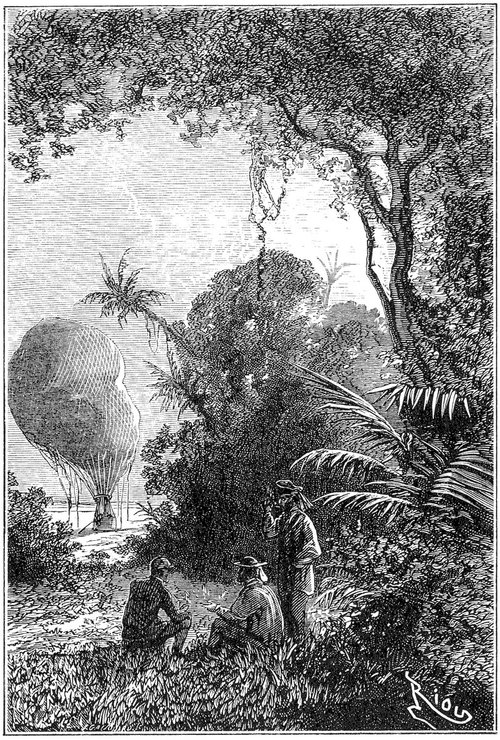 Édouard Riou's Balloon Landing in Tropical Jungle — Jules Verne Adventure