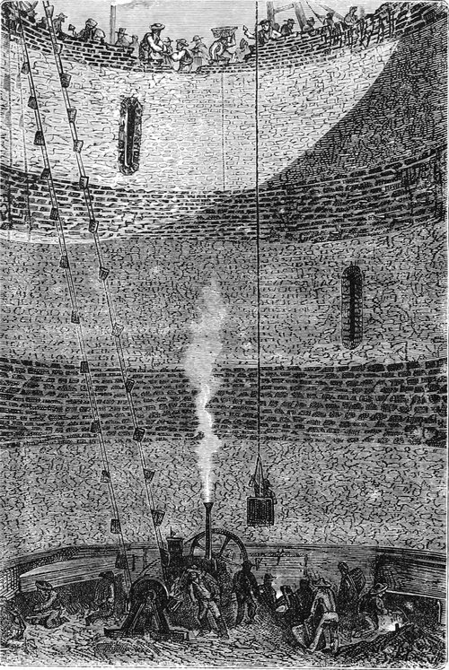 Jules Verne's Giant Cannon Shaft Interior — From the Earth to the Moon