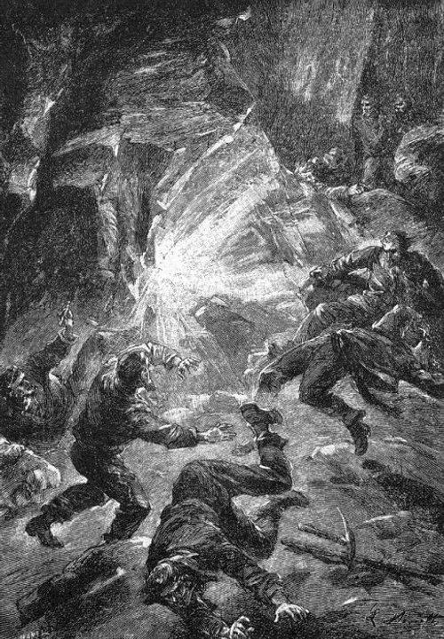 Volcanic Explosion Kills Miners — Jules Verne's Journey to the Center of the Earth