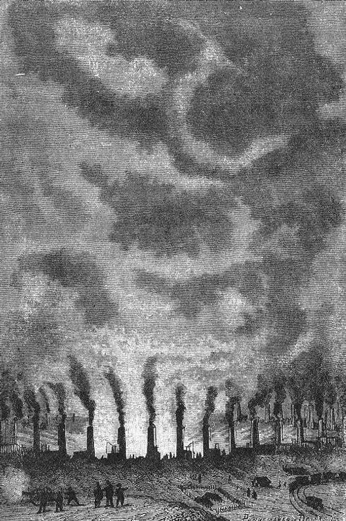 Jules Verne 'From the Earth to the Moon' Industrial Launchsite, Henri de Montaut 1865