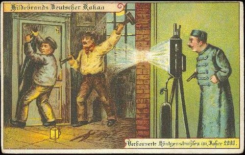 Hildebrands Kakao Trade Card: X-Ray Police Future Vision 1900