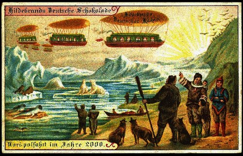 Hildebrand's Chocolate Card: Arctic Airships Year 2000 Prophecy