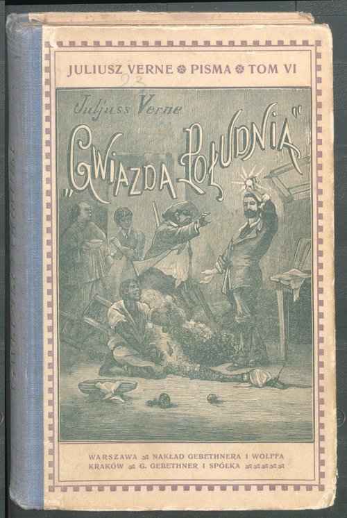 Jules Verne 'The Southern Star' Polish Edition Cover, Gebethner & Wolff