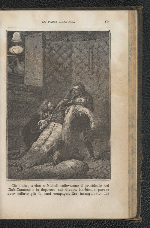 Jules Verne's Projectile Passengers Stunned After Lunar Launch — Italian Edition