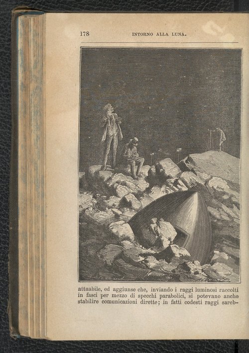 Jules Verne's Around the Moon — Explorers Survey Lunar Surface, 1870s
