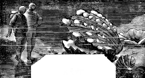 Victorian Deep-Sea Divers Encounter Giant Sea Creature, Jules Verne Era