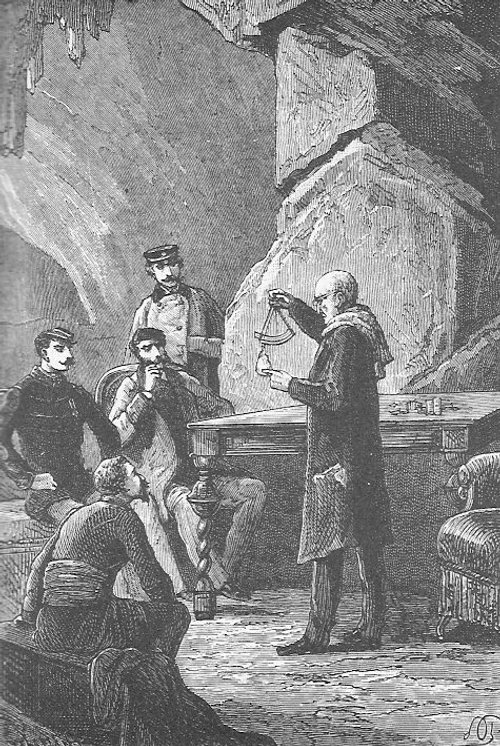 Jules Verne 'Journey to the Center of the Earth' Cave Laboratory Scene, c.1864