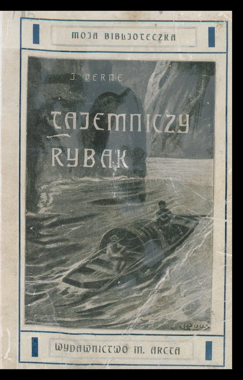 Jules Verne 'Tajemniczy Rybak' Polish Edition Cover — Mysterious Sea Cave