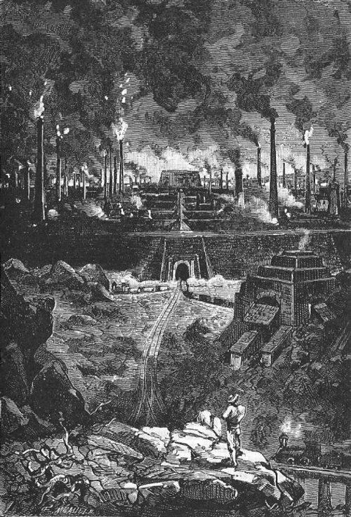 Léon Benett's Industrial City of Steel — The Begum's Fortune, Jules Verne