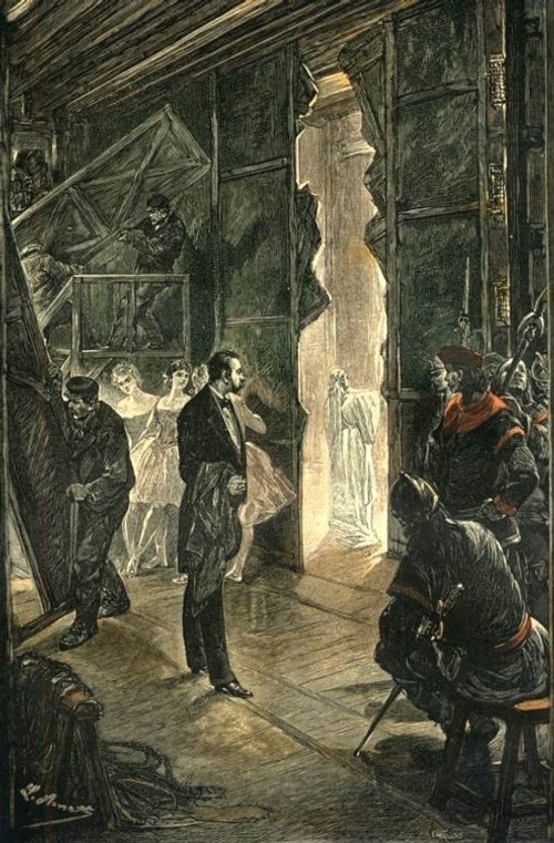 The Carpathian Castle: Spectral Encounter — Léon Benett, Jules Verne 1892