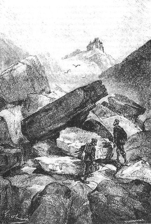 Léon Benett's Carpathian Castle — Jules Verne 1892 Book Illustration