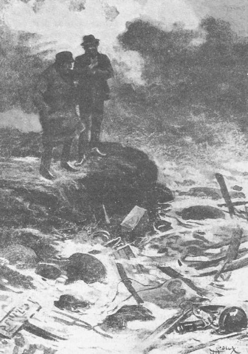 George Roux – The Chase of the Golden Meteor, Survivors Amid Wreckage