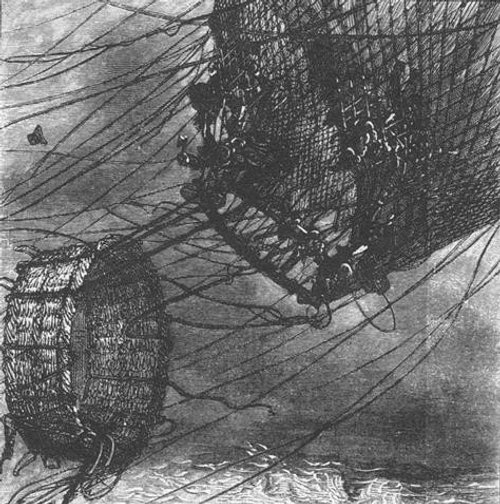 Jules Verne's Mysterious Island: Balloon Crash Over Stormy Seas
