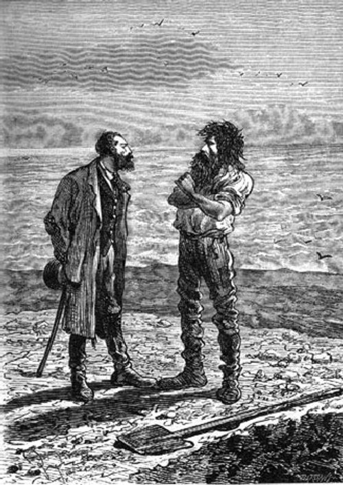 Jules Verne's Mysterious Island: Cyrus Harding Meets Ayrton, 1875
