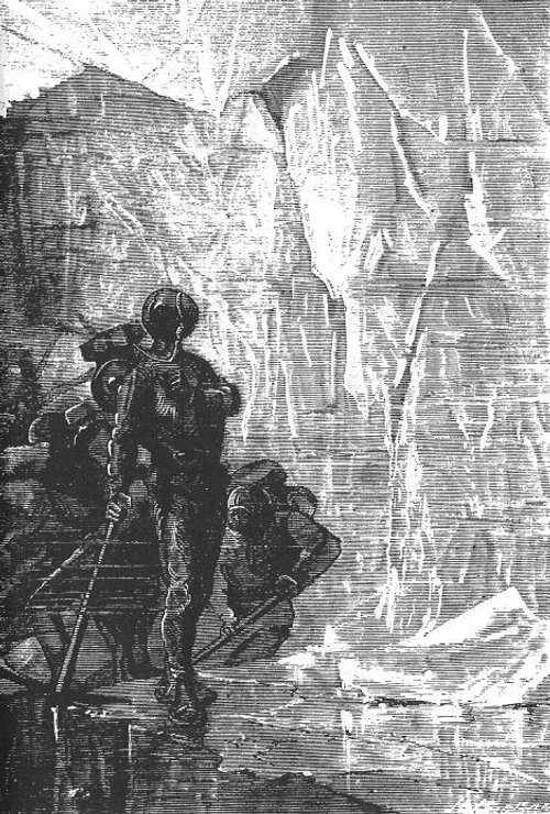 Twenty Thousand Leagues Under the Sea – Divers on the Ocean Floor, Riou 1870s