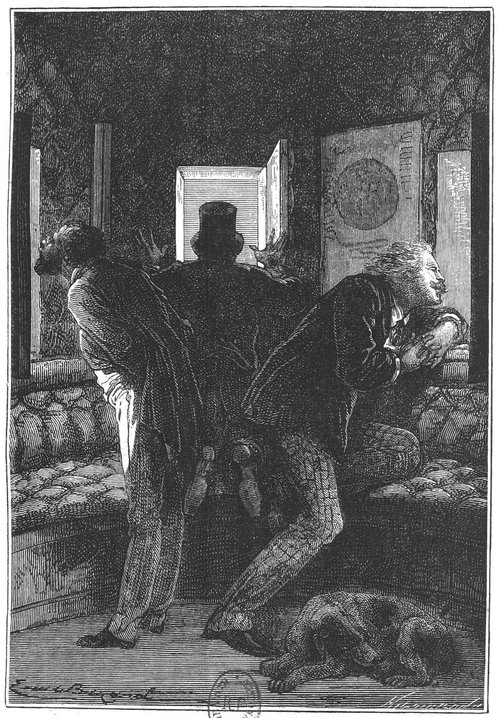 Jules Verne 'From the Earth to the Moon' — Passengers Watch Moon Through Porthole