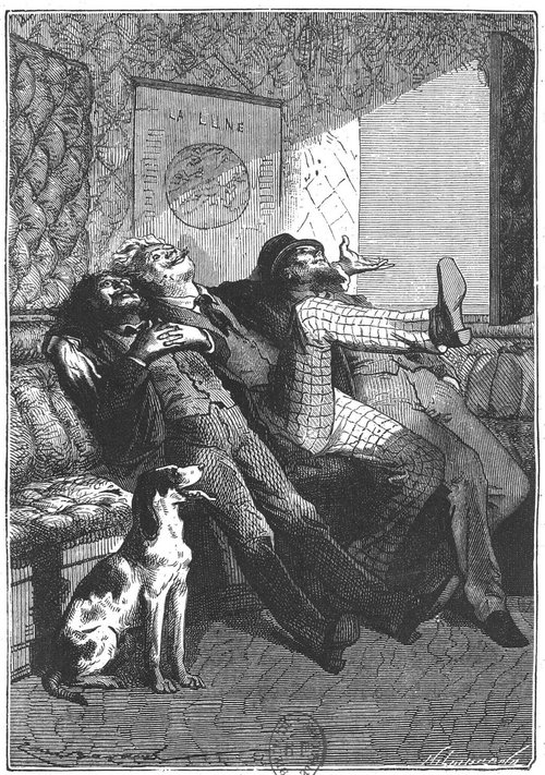 Jules Verne's 'Autour de la Lune' – Weightless Travelers Adrift, 1870