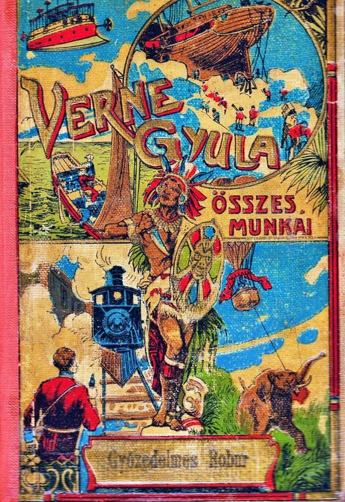 Győzedelmes Robur — Jules Verne Collected Works Hungarian Edition Cover