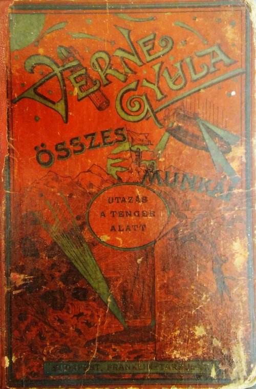 Verne Gyula 'Utazás a Tenger Alatt' Hungarian Edition Book Cover, Franklin