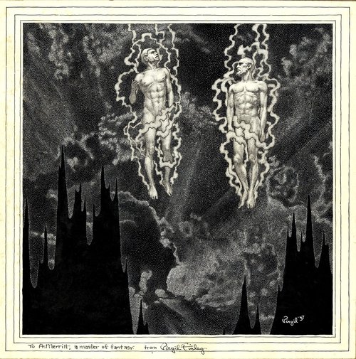 Virgil Finlay's Astral Bodies Rising, Dedicated to A. Merritt, 1937