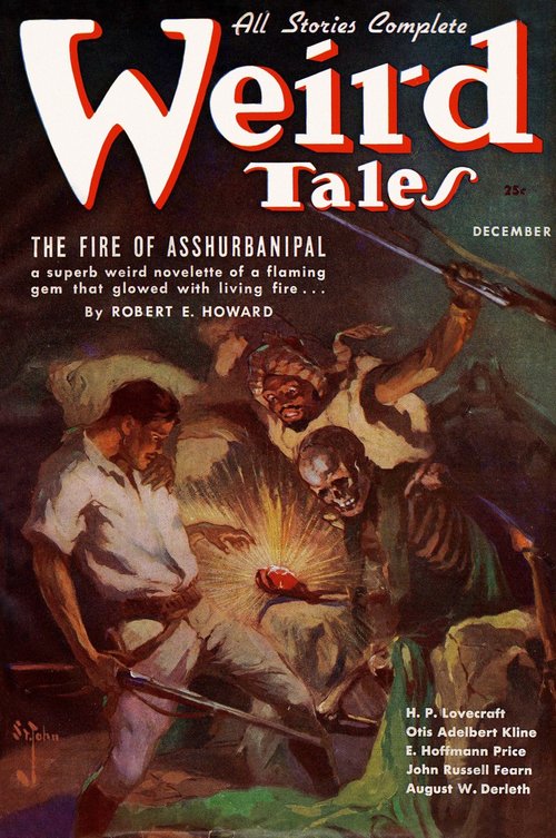 J. Allen St. John's 'Fire of Asshurbanipal' Weird Tales December 1936